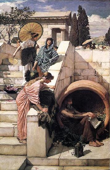 John William Waterhouse Diogenes Sweden oil painting art